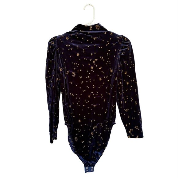 SAMANTHA PLEET Celestial Bodysuit In Midnight - Picture 2 of 4